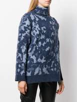 Thumbnail for your product : Ports 1961 asymmetric camouflage jumper