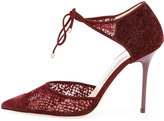 Thumbnail for your product : Jimmy Choo Vince d'Orsay Mesh Tie Pump, Mirto