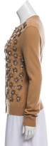 Thumbnail for your product : Alexander McQueen Embellished Cashmere Cardigan Khaki Embellished Cashmere Cardigan