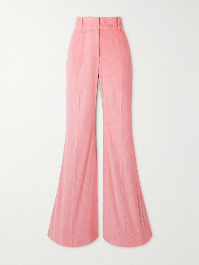 Gabriela Hearst - Ianthe Cotton-corduroy Flared Pants - Pink
