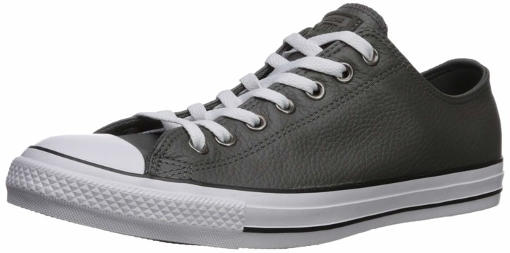 converse gray leather