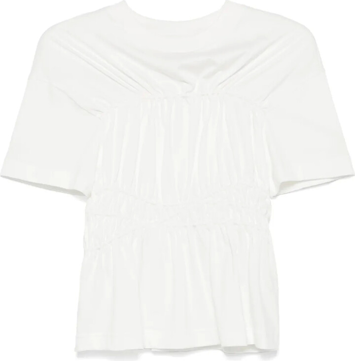 Alexander McQueen gathered detail T-shirt