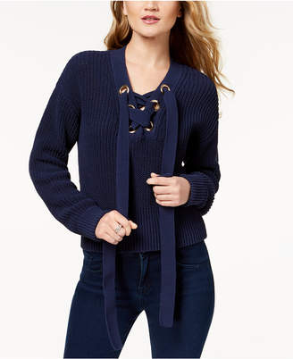 Michael Kors Lace-Up Sweater