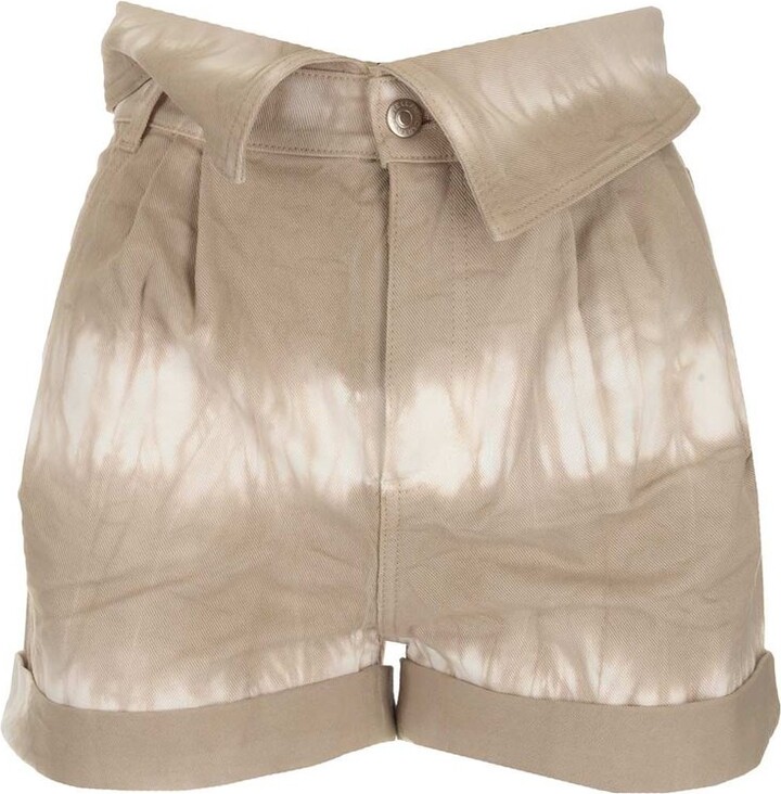 Stella McCartney Folded Waistband Denim Shorts
