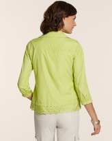 Thumbnail for your product : Chico's Brooke Laser Cut Lightweight Jacket