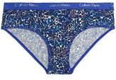 Thumbnail for your product : Calvin Klein Leopard-print Stretch-cotton Jersey Mid-rise Briefs