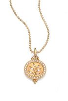 Thumbnail for your product : Temple St. Clair Tree Of Life Diamond & 18K Yellow Gold Halo Enhancer