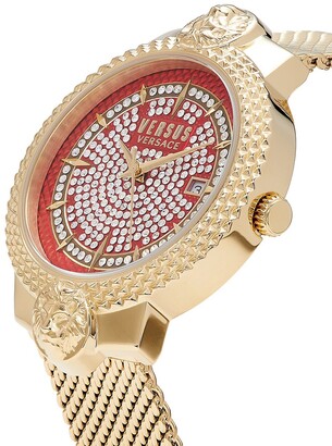 Versus Versace Crystal-Embellished ​Stainless Steel Bracelet Watch -  ShopStyle
