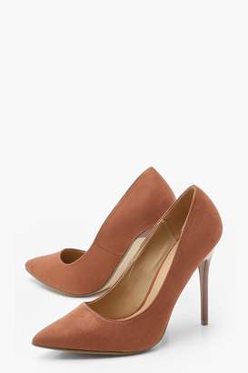boohoo Wide Fit Skin Tone Court Shoes