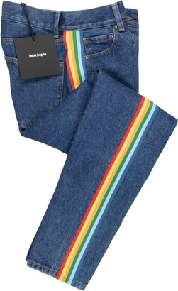 Still Here Cloud Rainbow Tate Crop Jeans - Bergdorf Goodman
