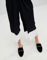 Thumbnail for your product : ASOS Mono Hem Pleated Plisse Culottes