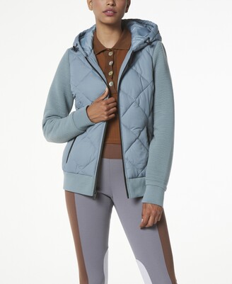marc new york mixed media puffer coat