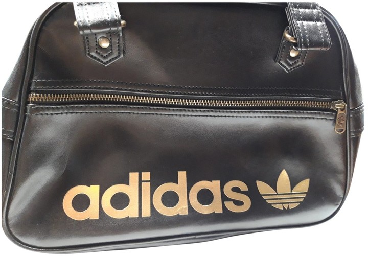 adidas black leather bag