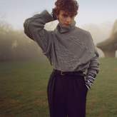 Thumbnail for your product : Burberry English Wool Mohair High-waist Tailored Trousers
