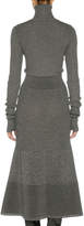 Thumbnail for your product : Agnona Long-Sleeve Metallic-Knit Sweaterdress, Gray