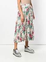 Thumbnail for your product : Junya Watanabe Floral Print Pleated Skirt