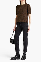 Thumbnail for your product : Monrow Leopard-print Supima cotton and modal-blend jersey T-shirt