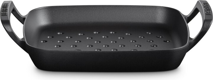 Le Creuset Logo Embossed BBQ Outdoor Square Grilling Pan