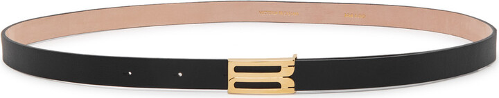 Victoria Beckham Logo Leather Belt