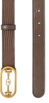 Thumbnail for your product : Gucci Lizard belt with Interlocking G Horsebit buckle