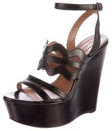 Thumbnail for your product : Alaia Leather Wedge Sandals