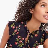Thumbnail for your product : Point Sur sleeveless tie-neck floral top