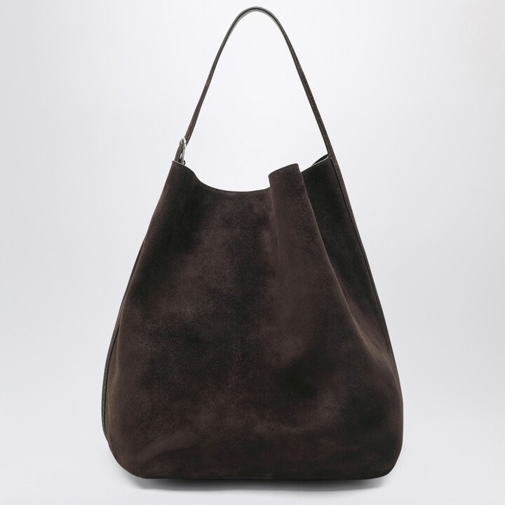Totême Brown suede tote bag