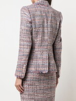 Thumbnail for your product : Veronica Beard Theron tweed frayed edge jacket