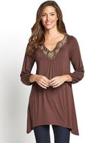 Thumbnail for your product : South Embellished Dippy Hem Tunic