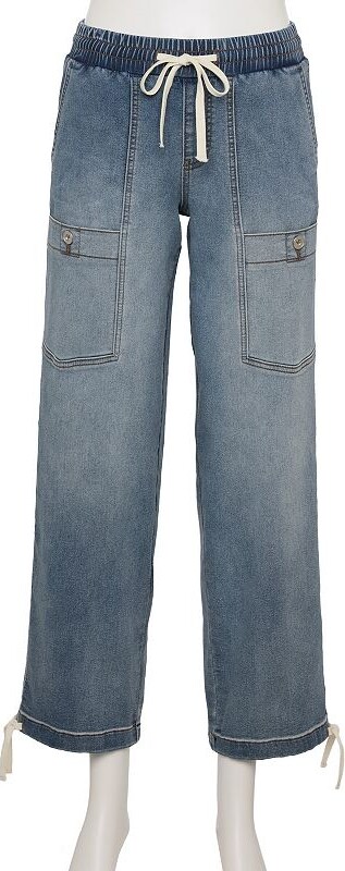 Juniors' Project Indigo Mid Rise Knit Jogger