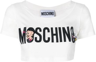 Moschino Printed Crop Top