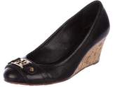 Thumbnail for your product : Tory Burch Leather Logo Wedges