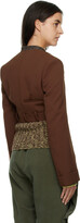 Thumbnail for your product : Acne Studios Brown Cropped Suit Blazer