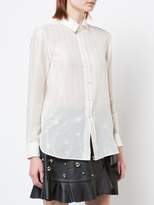 Thumbnail for your product : Saint Laurent embroidered sheer shirt