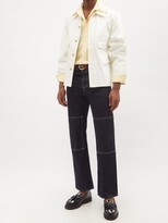 Thumbnail for your product : L.e.j - Flap Pocket Striped Cotton-poplin Shirt - Yellow Stripe