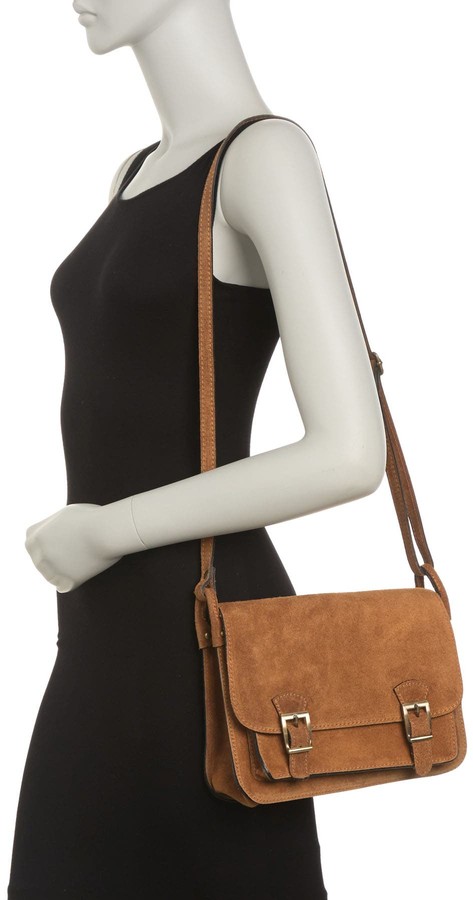 Maxim processing Contradiction Renata Corsi Suede Shoulder Bag - ShopStyle