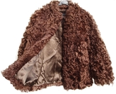 Thumbnail for your product : Antartex, Made In Scotland Chocolate Brown Curly Lamb Fur Coat/Jacket