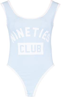 boohoo Nineties Club Pastel Slogan Bodysuit