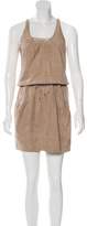 Thumbnail for your product : Brunello Cucinelli Sleeveless Suede Dress