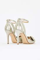 Thumbnail for your product : WallisWallis Gold Pearl Detailed High Heel Sandal