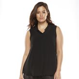 Thumbnail for your product : Rock & Republic embellished crepe shirt - women's plus size