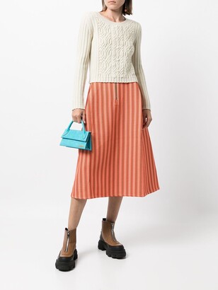 Sofie D'hoore textured midi A-line skirt