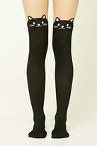Thumbnail for your product : Forever 21 Cat Face Tights