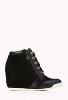 Thumbnail for your product : Forever 21 pretty-tough wedge sneakers
