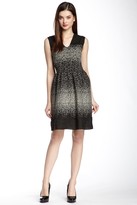 Thumbnail for your product : Max Studio Printed Pleat V-Neck Dress