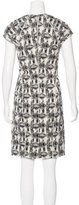 Thumbnail for your product : Lela Rose Woven Patterned Dress