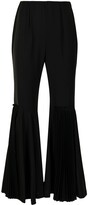 Thumbnail for your product : Enfold Pleated-Detail Slip-On Flared Trousers