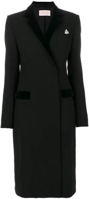 Christopher Kane velvet lapel tailored coat