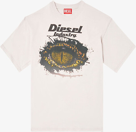 Diesel Mens 9Cj T-Boxt-T25 Graphic-Print Cotton-Jersey T-Shirt Xxl