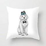 Elegancebeauty 18 X 18 Inches / 45 By 45 Cm Dogs Throw Pillow Covers,two Sides Is Fit For Floor,teens Girls,kids Girls,dining Room,teens